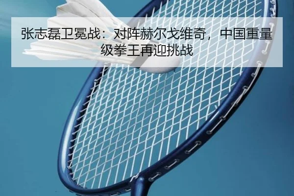 张志磊卫冕战：对阵赫尔戈维奇，中国重量级拳王再迎挑战